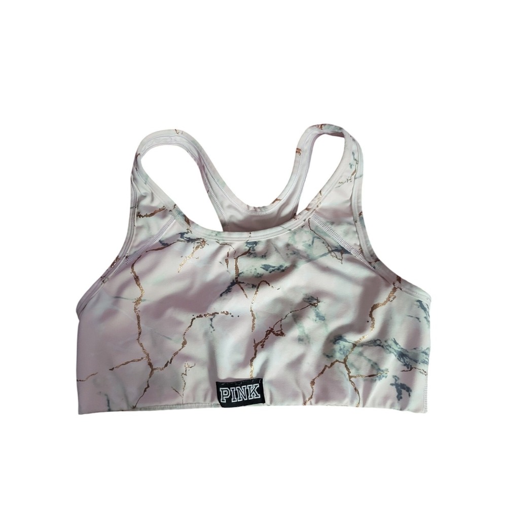 Pink Victoria's Secret Ultimate Sports Bra M Womens Wireless Pink Pullover